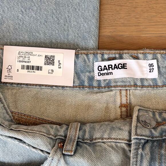 NWT Garage Relaxed Straight Jeans Mid Rise Light Wash Women’s Size 27 - Picture 6 of 11